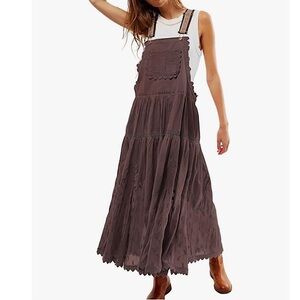 Elegant Brown Midi Dress